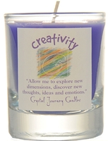 Creativity Soy Filled Glass Votive Candle