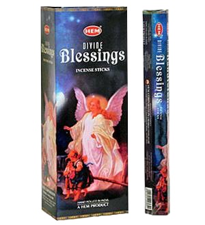 Divine Blessing Incense Sticks, HEM Hex Pack - 6 Boxes x 20 Sticks