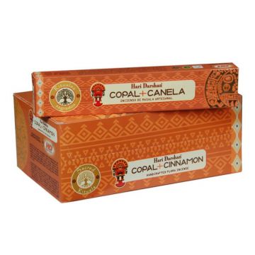 Hari Darshan Copal & Cinnamon Incense Sticks, 15gm x 12 boxes