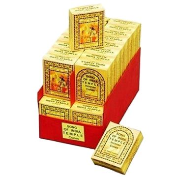 India Temple Incense Cones (INTC25), Song of India, 36 Boxes of 25 Cones