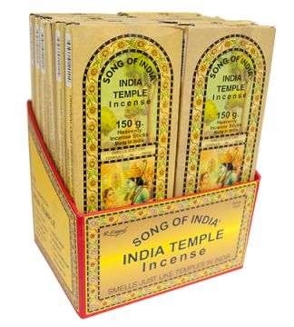 India Temple Incense Sticks 150gm (INTE120), Song of India, 12 boxes