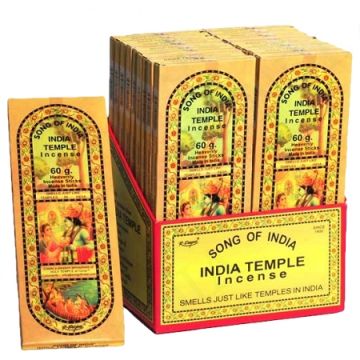 India Temple Incense Sticks 60gm (INTE50), Song of India, 18 boxes