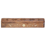 Coffin Box w/Storage - Natural Sun Moon Star (CB-48), Each