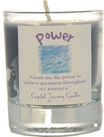 Power Soy Filled Glass Votive Candle