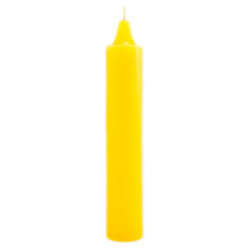 Yellow Jumbo Candle 9", Each