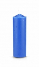 Pullout/Refill Candle, Blue