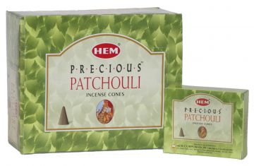 Precious Patchouli Incense Cones, HEM, Box/12