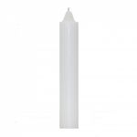 White Jumbo Candle 9", Each