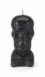 Skull Image Candles 5" - Black, Each