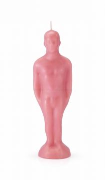 Male Image Candle - Pink, Each