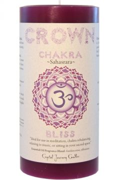 Crown Chakra Pillar - 3" x 6", Each