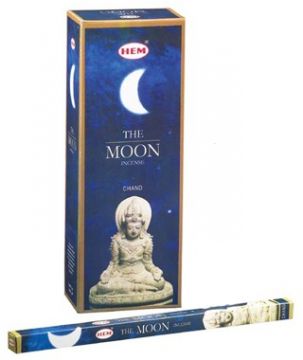 Moon Incense Sticks, HEM Square Pack - 25 Boxes x 8 Sticks
