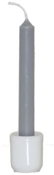 Gray Chime Candles 4", Box of 20