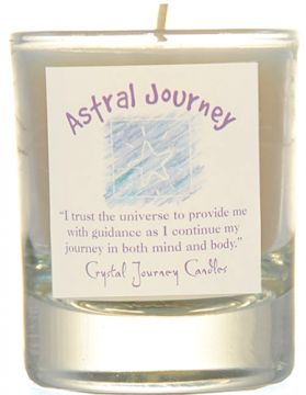 Astral Journey Soy Filled Glass Votive Candle