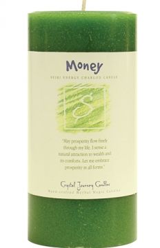 Money 3 x 6 Herbal Magic Pillar Candle