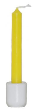Yellow Chime Candles 4", Box of 20