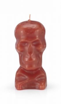 Skull Image Candles 5" - Red, Each