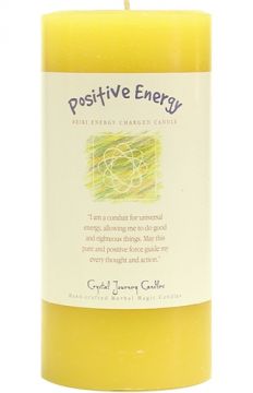 Positive Energy 3 x 6 Herbal Magic Pillar Candle