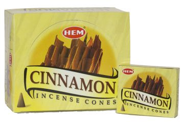 Cinnamon Incense Cones, HEM, Box/12