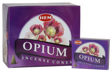 Opium Incense Cones, HEM, Box/12
