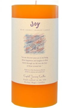 Joy 3 x 6 Herbal Magic Pillar Candle