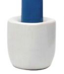 White Ceramic Chime Candle Holder 1/2", Pack of 5