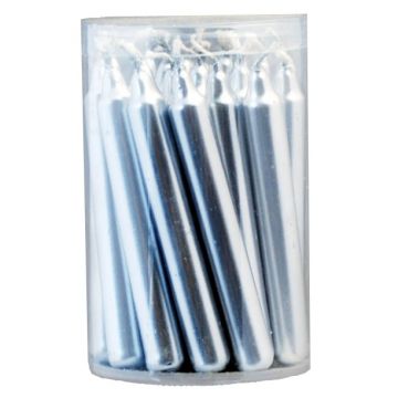 Silver Chime Candles 4", Pack of 20