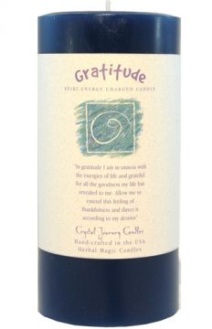 Gratitude 3 x 6 Herbal Magic Pillar Candle