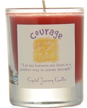 Courage Soy Filled Votive Glass Candle