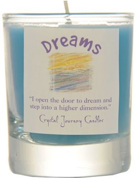 Dreams Soy Filled Glass Votive Candle