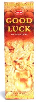 Good Luck Incense Sticks, HEM Square Pack - 25 Boxes x 8 Sticks