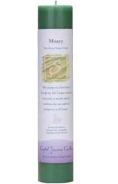 Money Herbal Magic Pillar Candle