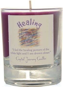 Healing Soy Filled Glass Votive Candle