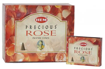 Precious Rose Incense Cones, HEM, Box/12