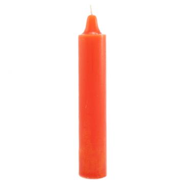 Orange Jumbo Candle 9", Each