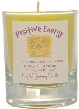 Positive Energy Soy Filled Glass Votive Candle