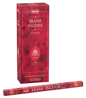 Frankincense Incense Sticks, HEM Square Pack - 25 Boxes x 8 Sticks