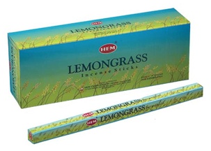 Lemongrass Incense Sticks, HEM Square Pack - 25 Boxes x 8 Sticks