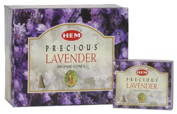 Precious Lavender Incense Cones, HEM, Box/12