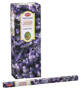Precious Lavender Incense Sticks, HEM Square Pack - 25 Boxes x 8 Sticks