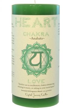 Heart Chakra Pillar - 3" x 6", Each