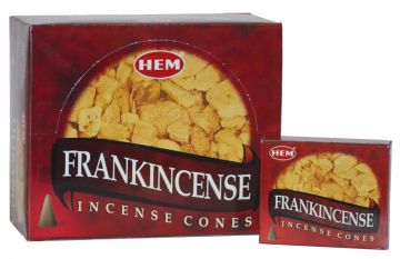 Frankincense Incense Cones, HEM, Box/12