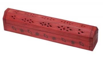 Coffin Box w/Storage - Red (CB-14), Each