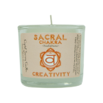 Sacral Chakra Glass Votive, Each