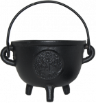 Cast Iron Cauldron 4.5" Tree Of Life